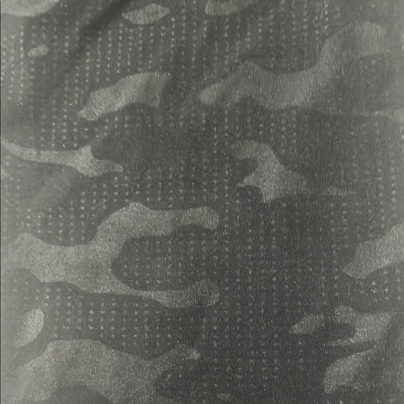 Black Camouflage Leggings. Three quarter length. - Picture 3 of 3